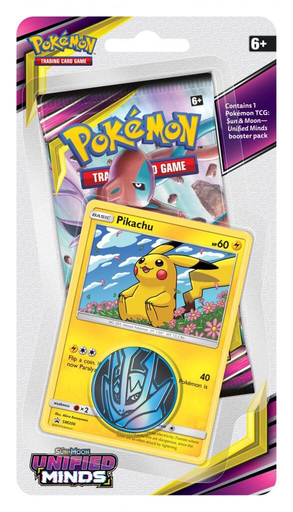POKÉMON TCG Unified Minds Checklane Blister Pikachu | Galactic Gamez