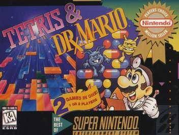 Tetris and Dr. Mario [Player's Choice] - Super Nintendo | Galactic Gamez