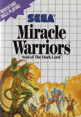 Miracle Warriors - Sega Master System | Galactic Gamez