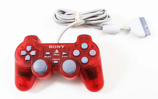 Clear Red Dual Shock Controller - Playstation | Galactic Gamez