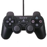 Black Dual Shock Controller - Playstation 2 | Galactic Gamez