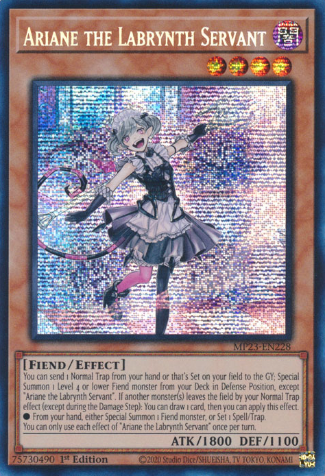 Ariane the Labrynth Servant [MP23-EN228] Prismatic Secret Rare | Galactic Gamez