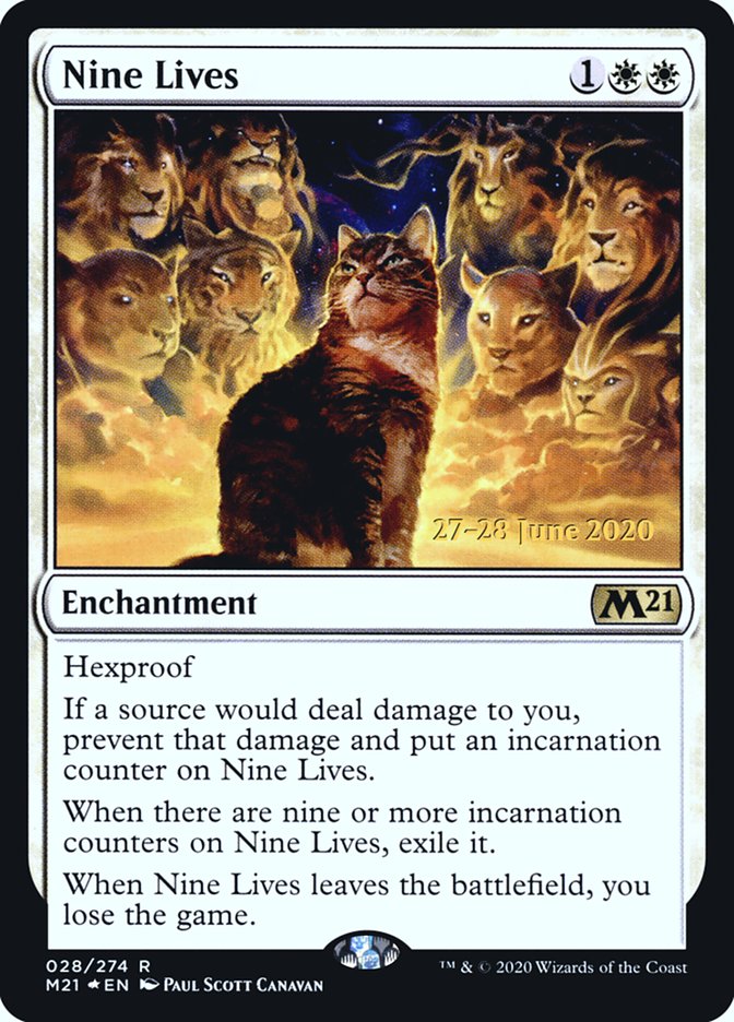 Nine Lives  [Core Set 2021 Prerelease Promos] | Galactic Gamez