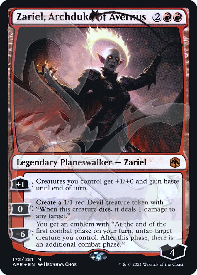 Zariel, Archduke of Avernus (Ampersand Promo) [Dungeons & Dragons: Adventures in the Forgotten Realms Promos] | Galactic Gamez