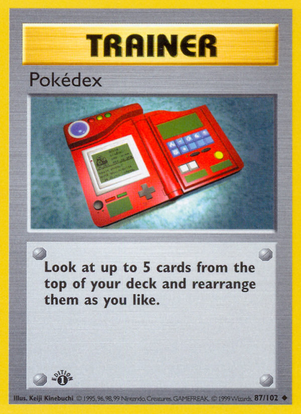 Pokedex (87/102) (Shadowless) [Base Set 1st Edition] | Galactic Gamez