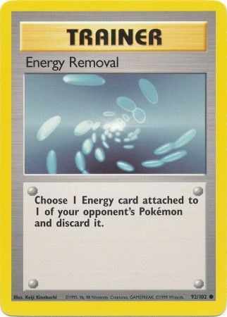 Energy Removal (92/102) [Base Set Unlimited] | Galactic Gamez