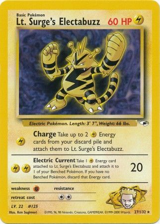 Lt. Surge's Electabuzz (27/132) [Gym Heroes Unlimited] | Galactic Gamez