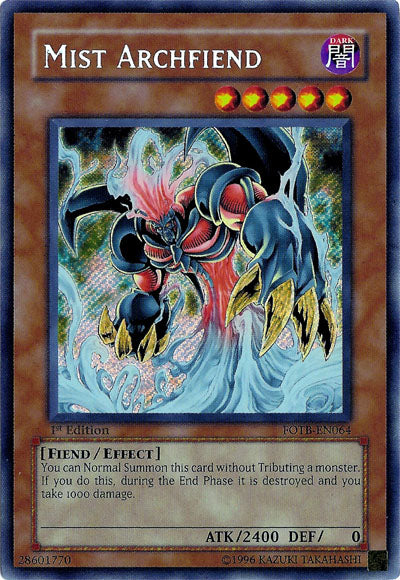 Mist Archfiend [FOTB-EN064] Secret Rare | Galactic Gamez