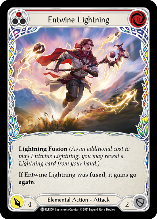 Entwine Lightning (Red) [ELE100] (Tales of Aria)  1st Edition Normal | Galactic Gamez