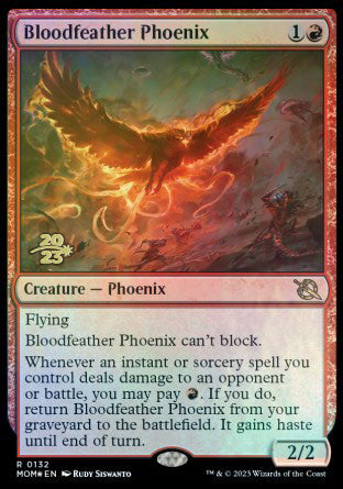 Bloodfeather Phoenix [March of the Machine Prerelease Promos] | Galactic Gamez