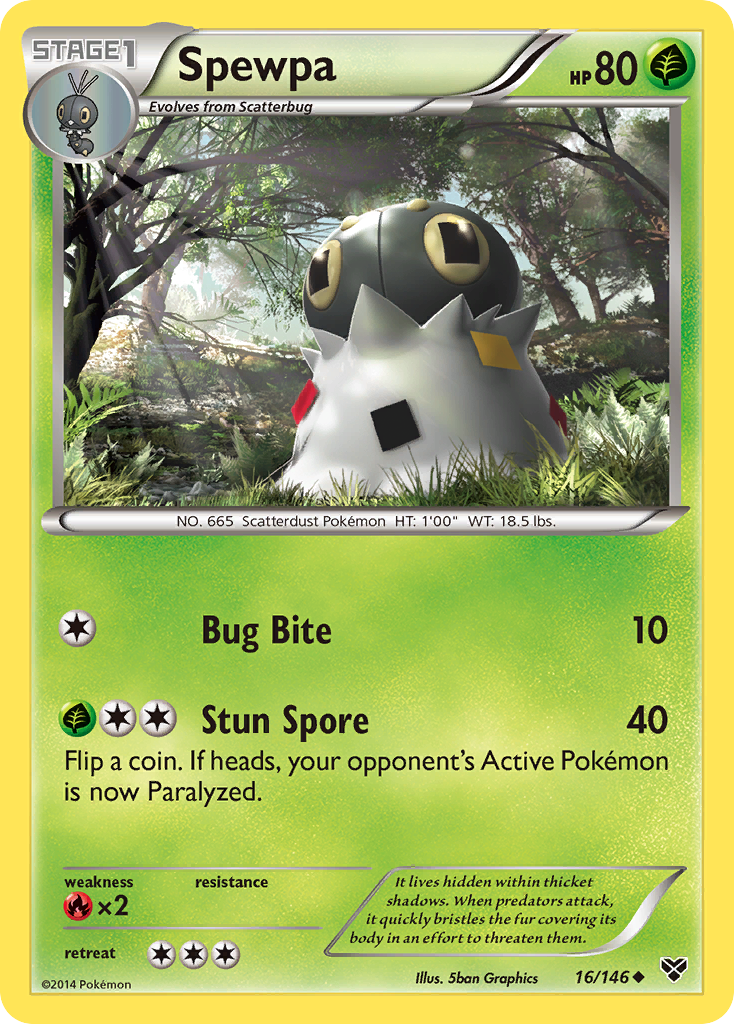 Spewpa (16/146) [XY: Base Set] | Galactic Gamez