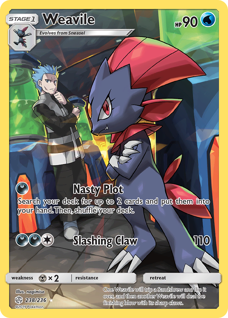 Weavile (238/236) [Sun & Moon: Cosmic Eclipse] | Galactic Gamez