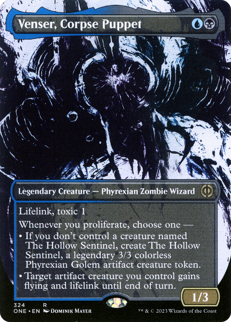 Venser, Corpse Puppet (Borderless Ichor) [Phyrexia: All Will Be One] | Galactic Gamez