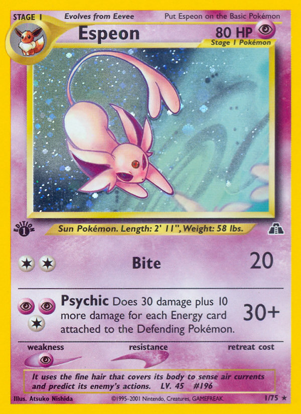 Espeon (1/75) [Neo Discovery 1st Edition] | Galactic Gamez