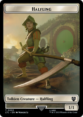 Halfling // Treasure Token [The Lord of the Rings: Tales of Middle-Earth Commander Tokens] | Galactic Gamez