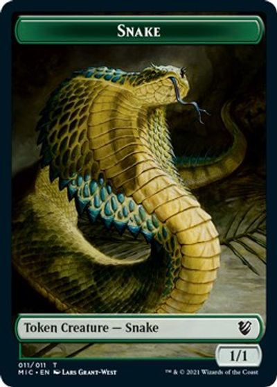 Spirit // Snake Double-sided Token [Innistrad: Midnight Hunt Commander] | Galactic Gamez