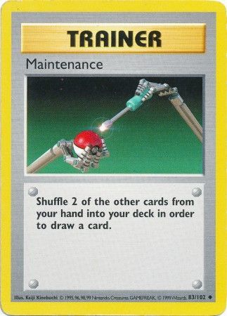 Maintenance (83/102) [Base Set Shadowless Unlimited] | Galactic Gamez