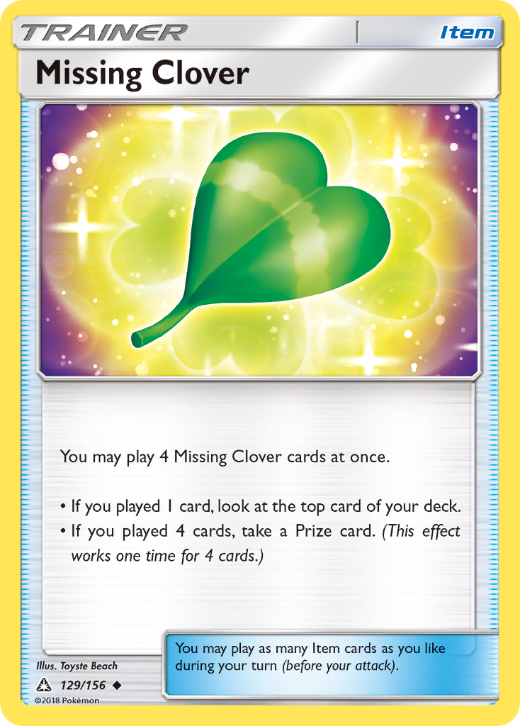 Missing Clover (129/156) [Sun & Moon: Ultra Prism] | Galactic Gamez