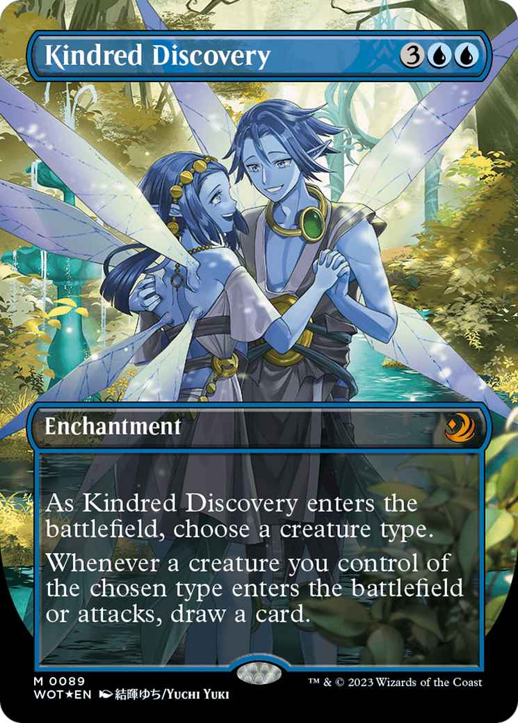 Kindred Discovery (Anime Borderless) (Confetti Foil) [Wilds of Eldraine: Enchanting Tales] | Galactic Gamez
