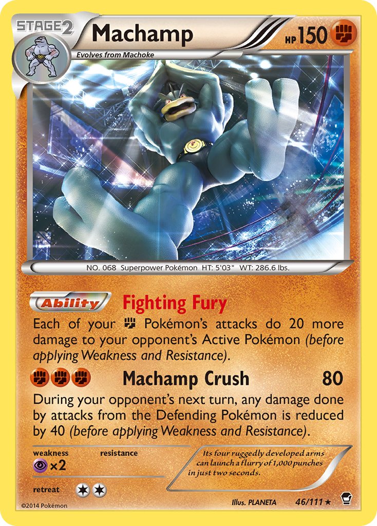 Machamp (46/111) (Cosmos Holo) (Blister Exclusive) [XY: Furious Fists] | Galactic Gamez