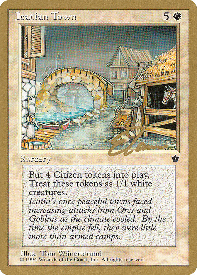 Icatian Town (Eric Tam) [Pro Tour Collector Set] | Galactic Gamez