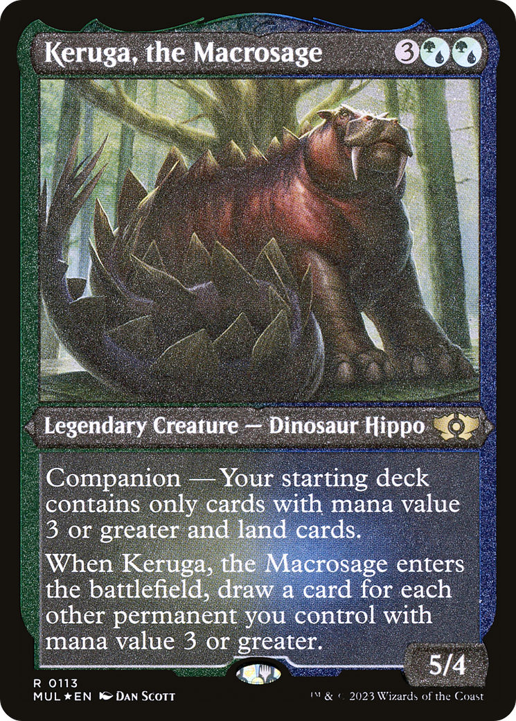 Keruga, the Macrosage (Foil Etched) [Multiverse Legends] | Galactic Gamez