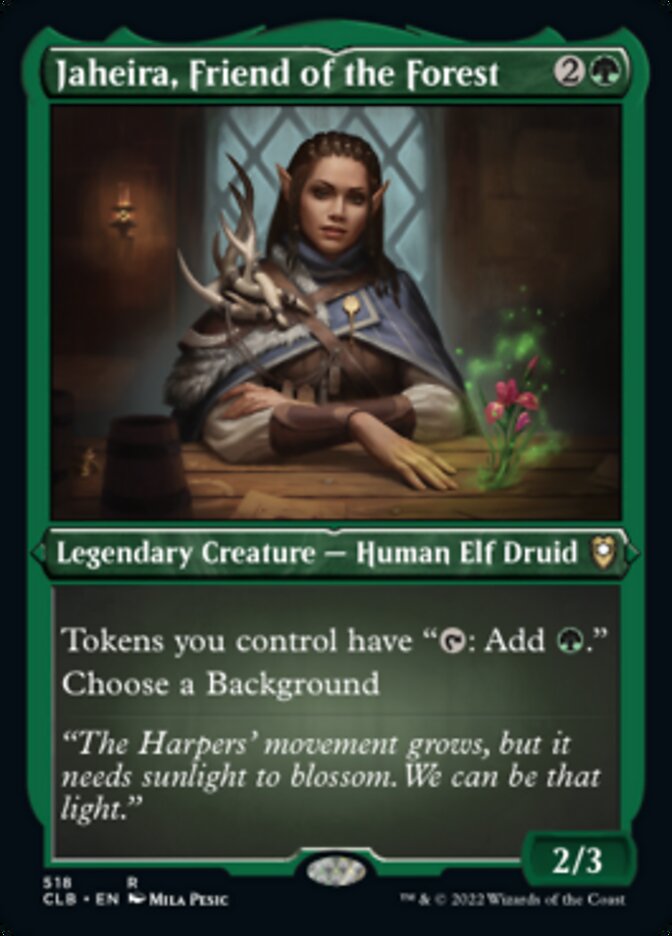 Jaheira, Friend of the Forest (Foil Etched) [Commander Legends: Battle for Baldur's Gate] | Galactic Gamez