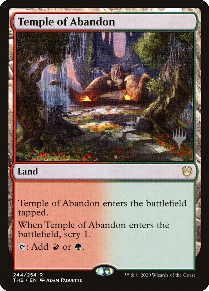 Temple of Abandon (Promo Pack) [Theros Beyond Death Promos] | Galactic Gamez