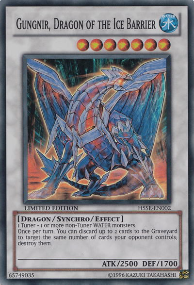 Gungnir, Dragon of the Ice Barrier [H5SE-EN002] Super Rare | Galactic Gamez