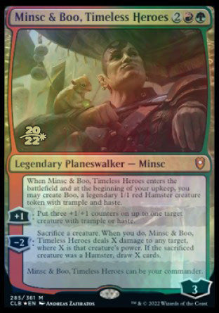 Minsc & Boo, Timeless Heroes [Commander Legends: Battle for Baldur's Gate Prerelease Promos] | Galactic Gamez