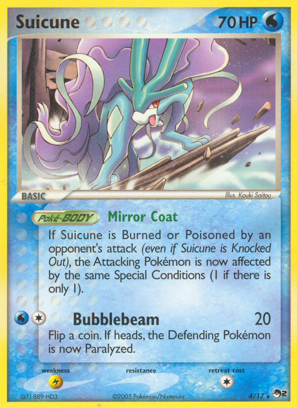 Suicune (4/17) [POP Series 2] | Galactic Gamez