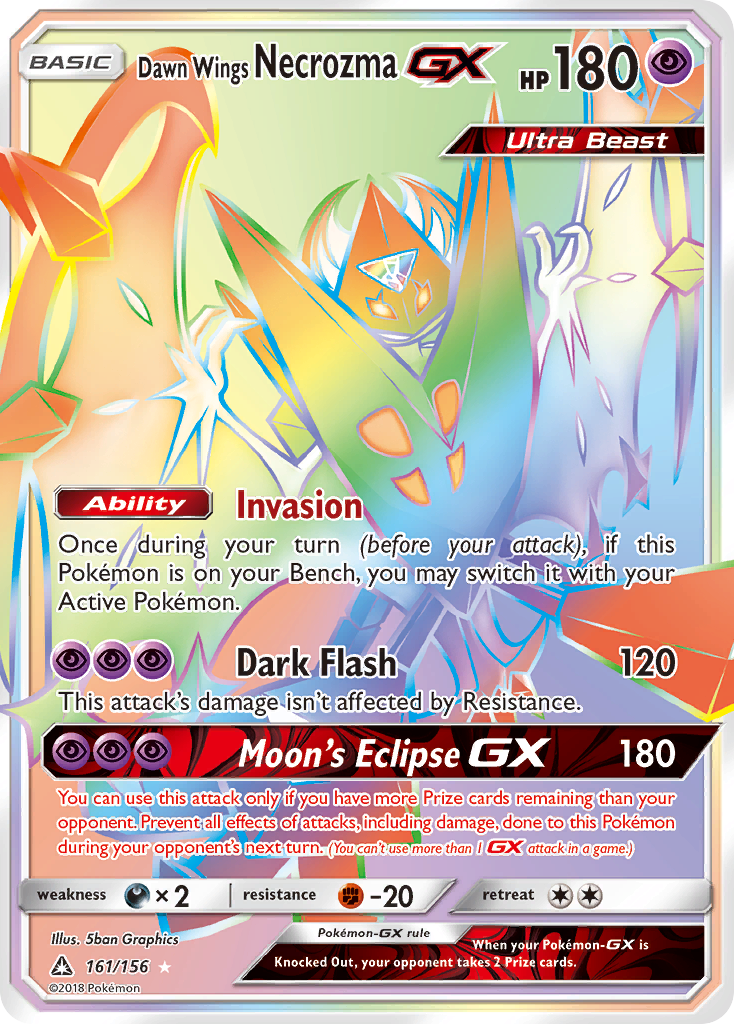 Dawn Wings Necrozma GX (161/156) [Sun & Moon: Ultra Prism] | Galactic Gamez