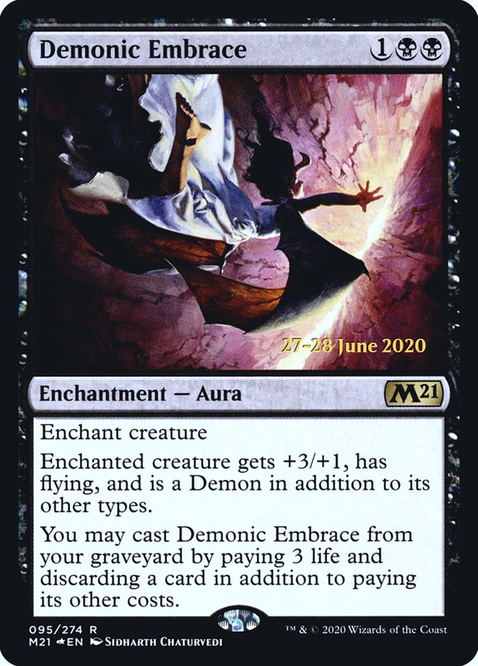 Demonic Embrace  [Core Set 2021 Prerelease Promos] | Galactic Gamez