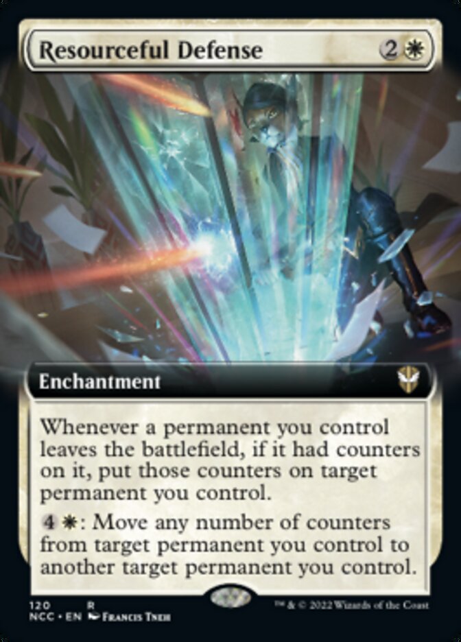 Resourceful Defense (Extended Art) [Streets of New Capenna Commander] | Galactic Gamez