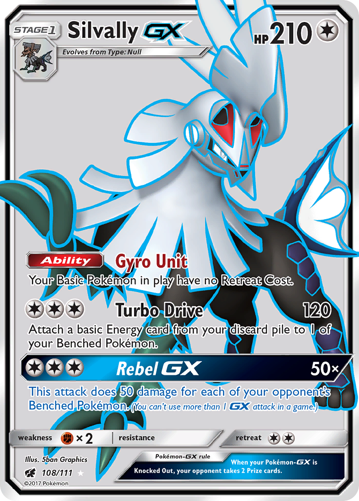 Silvally GX (108/111) [Sun & Moon: Crimson Invasion] | Galactic Gamez