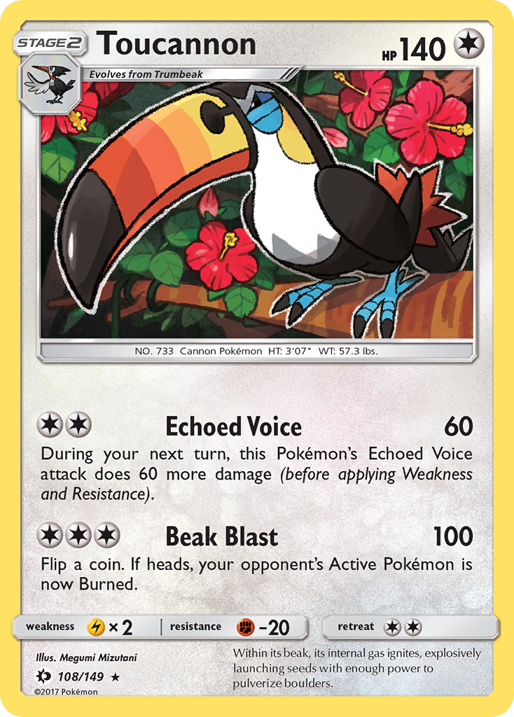 Toucannon (108/149) [Sun & Moon: Base Set] | Galactic Gamez