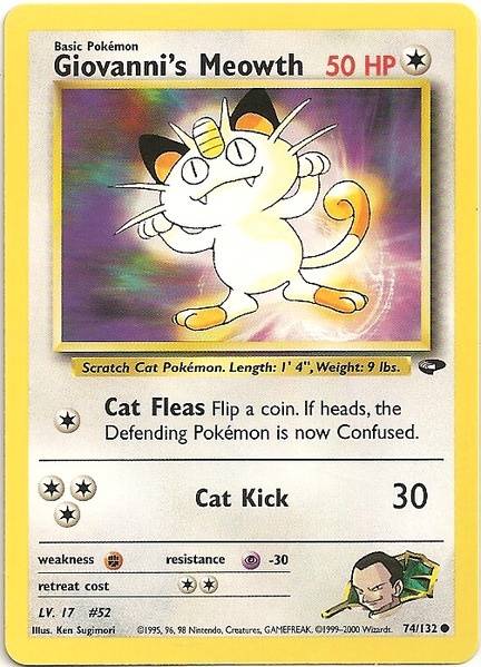 Giovanni's Meowth (74/132) [Gym Challenge Unlimited] | Galactic Gamez