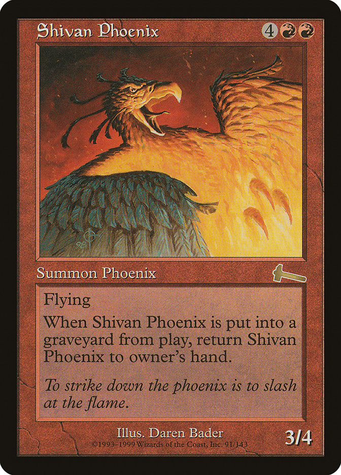 Shivan Phoenix [Urza's Legacy] | Galactic Gamez
