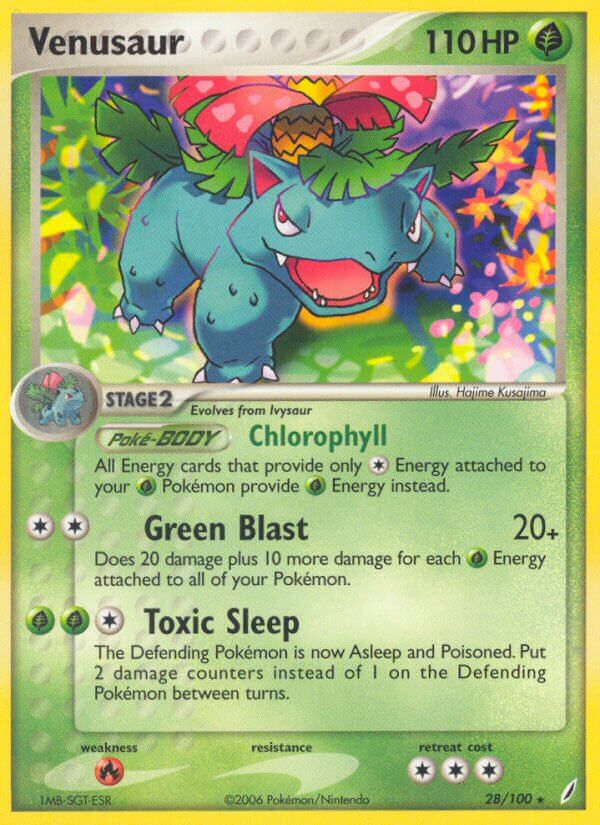 Venusaur (28/100) (Theme Deck Exclusive) [EX: Crystal Guardians] | Galactic Gamez