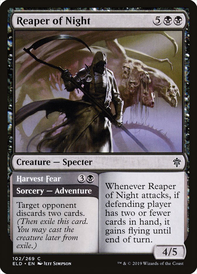 Reaper of Night // Harvest Fear [Throne of Eldraine] | Galactic Gamez