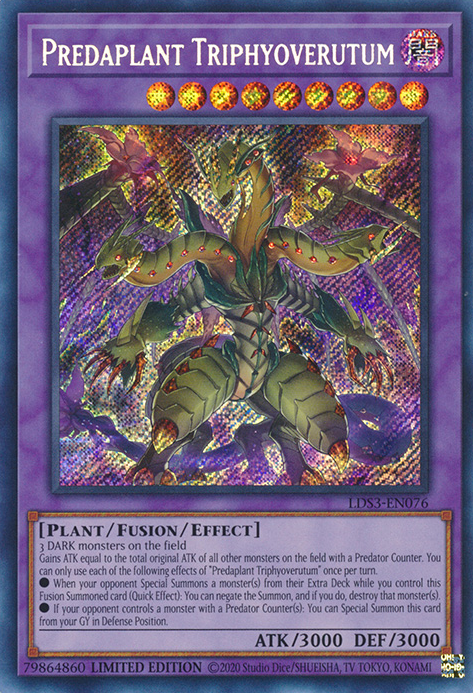 Predaplant Triphyoverutum [LDS3-EN076] Secret Rare | Galactic Gamez