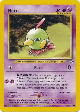 Natu (67/111) [Neo Genesis Unlimited] | Galactic Gamez