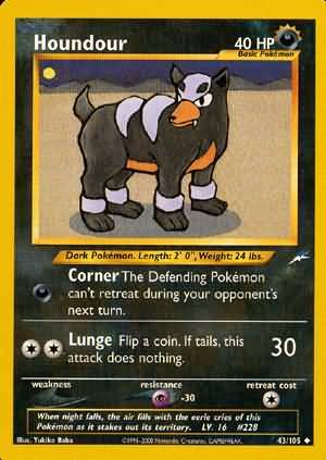 Houndour (43/105) [Neo Destiny Unlimited] | Galactic Gamez