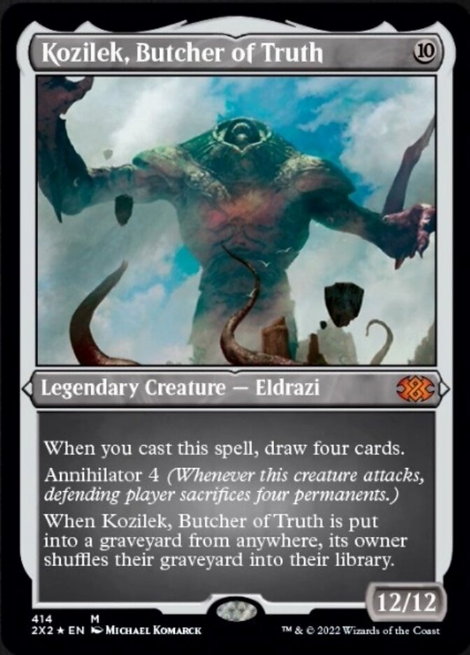 Kozilek, Butcher of Truth (Foil Etched) [Double Masters 2022] | Galactic Gamez