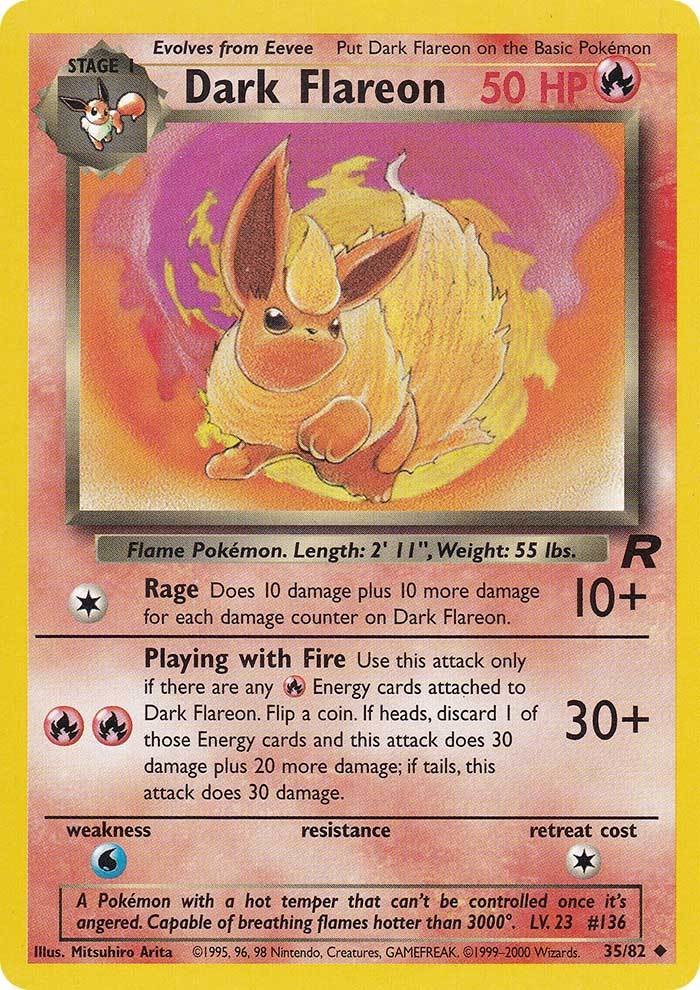 Dark Flareon (35/82) [Team Rocket Unlimited] | Galactic Gamez