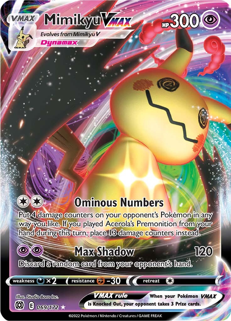 Mimikyu VMAX (069/172) [Sword & Shield: Brilliant Stars] | Galactic Gamez