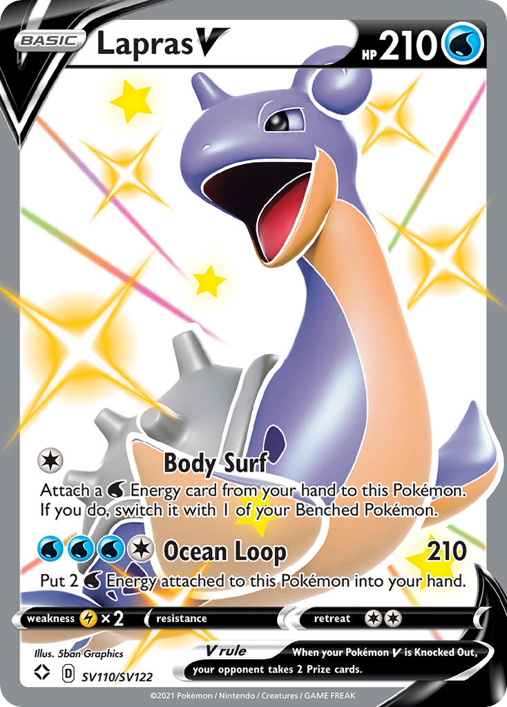 Lapras V (SV110/SV122) [Sword & Shield: Shining Fates] | Galactic Gamez