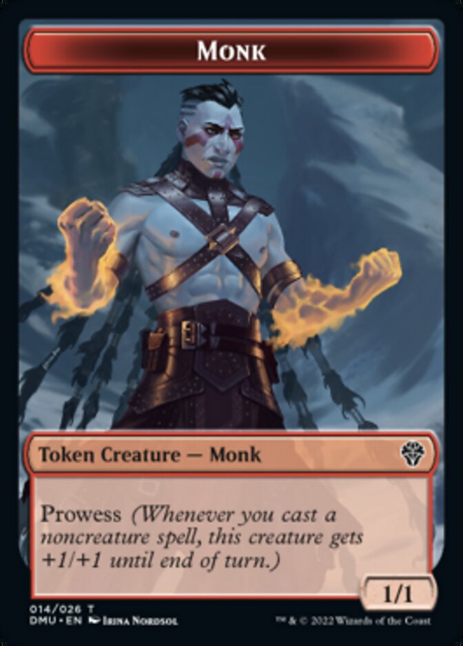Soldier // Monk Double-sided Token [Dominaria United Tokens] | Galactic Gamez
