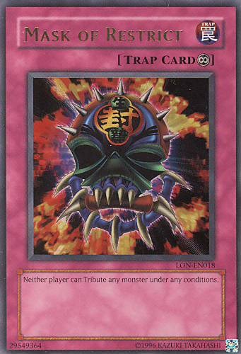 Mask of Restrict [LON-EN018] Ultra Rare | Galactic Gamez