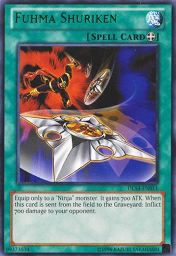 Fuhma Shuriken (Green) [DL14-EN011] Rare | Galactic Gamez